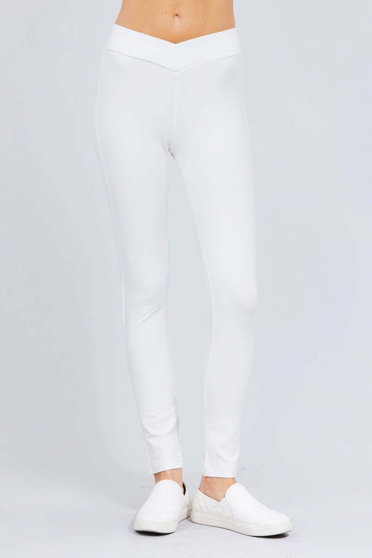 Mid-rise Ponte Pants - The Diva Goddess