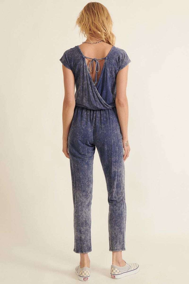 Mineral Washed Finish Knit Jumpsuit - The Diva Goddess