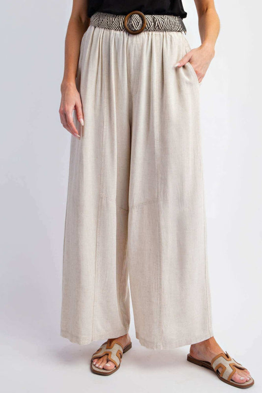 Mineral Washed Linen Pants - The Diva Goddess