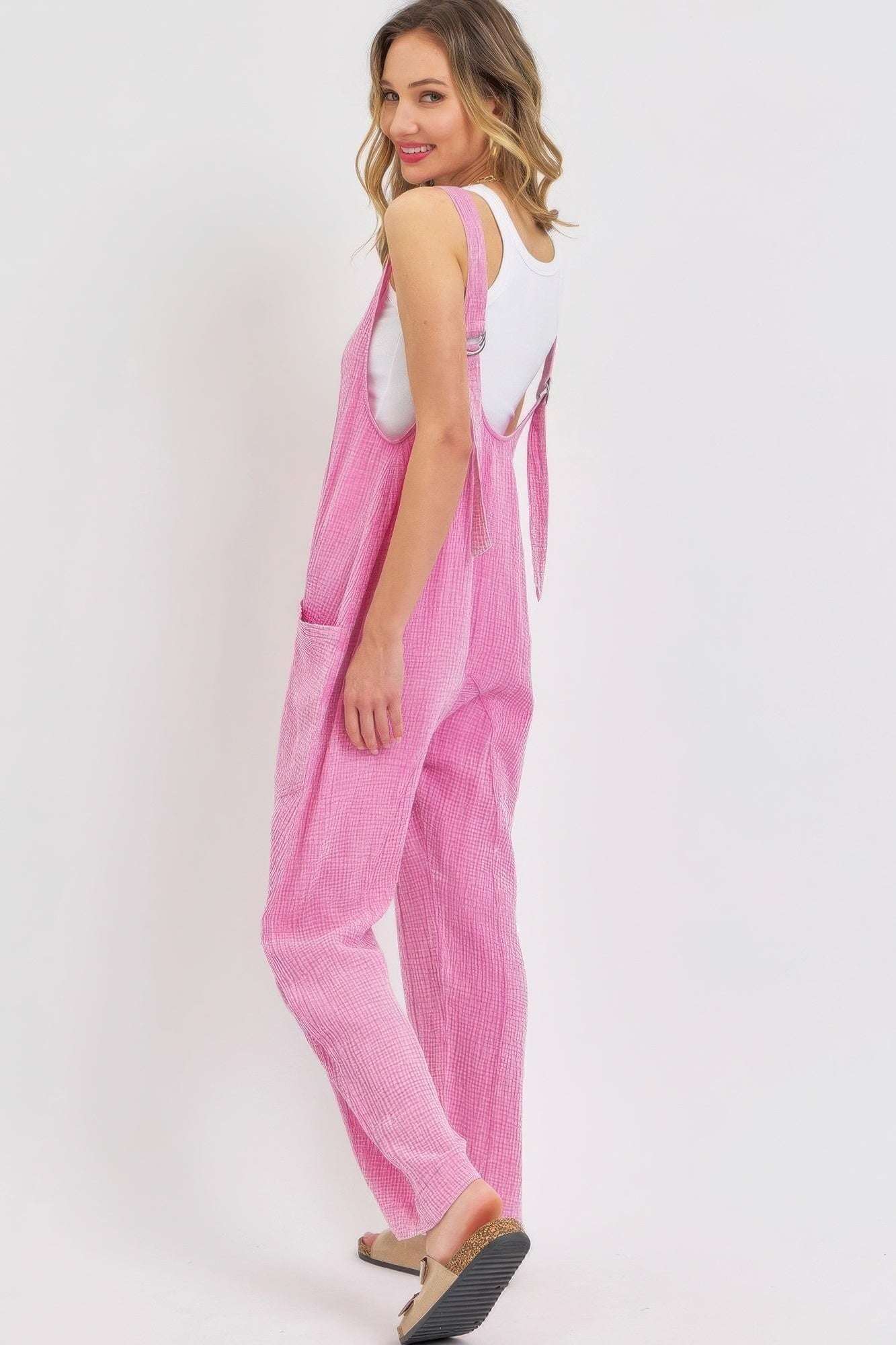 Mineral Washed Summer Jumpsuit - The Diva Goddess