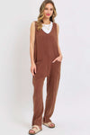 Mineral Washed Summer Jumpsuit - The Diva Goddess