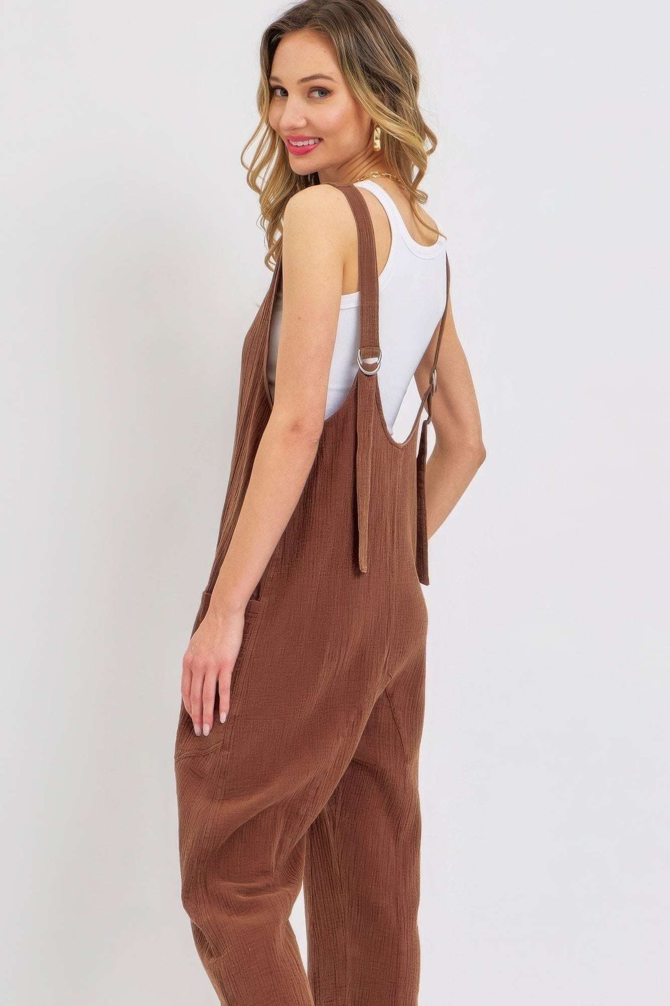 Mineral Washed Summer Jumpsuit - The Diva Goddess