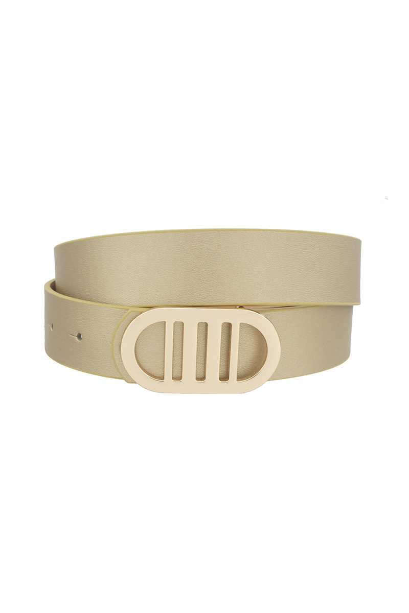 Modern Gridded Oval Standard Belt - The Diva Goddess