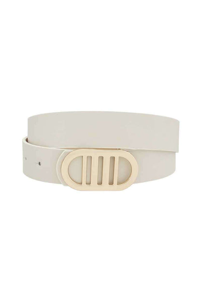 Modern Gridded Oval Standard Belt - The Diva Goddess