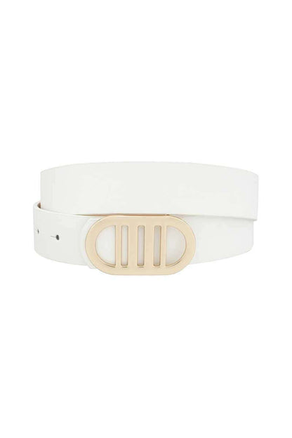 Modern Gridded Oval Standard Belt - The Diva Goddess