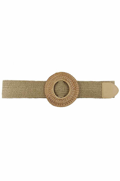 Modern Straw Round Belt - The Diva Goddess