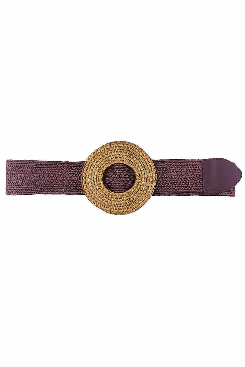 Modern Straw Round Belt - The Diva Goddess