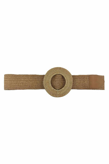 Modern Straw Round Belt - The Diva Goddess