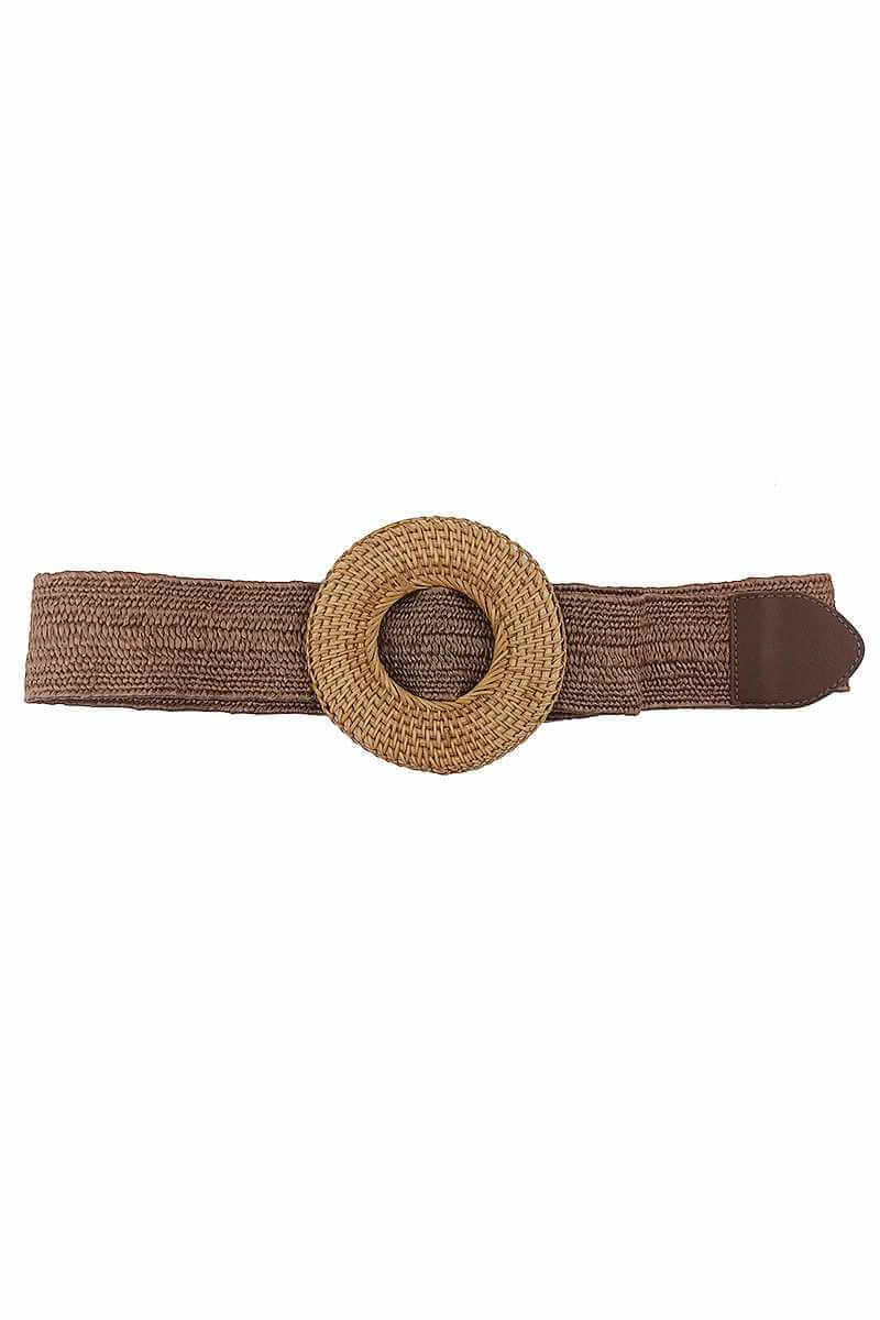 Modern Straw Round Belt - The Diva Goddess