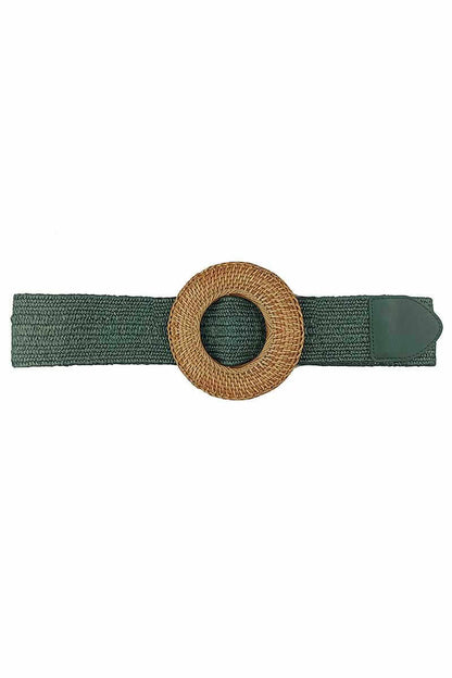 Modern Straw Round Belt - The Diva Goddess