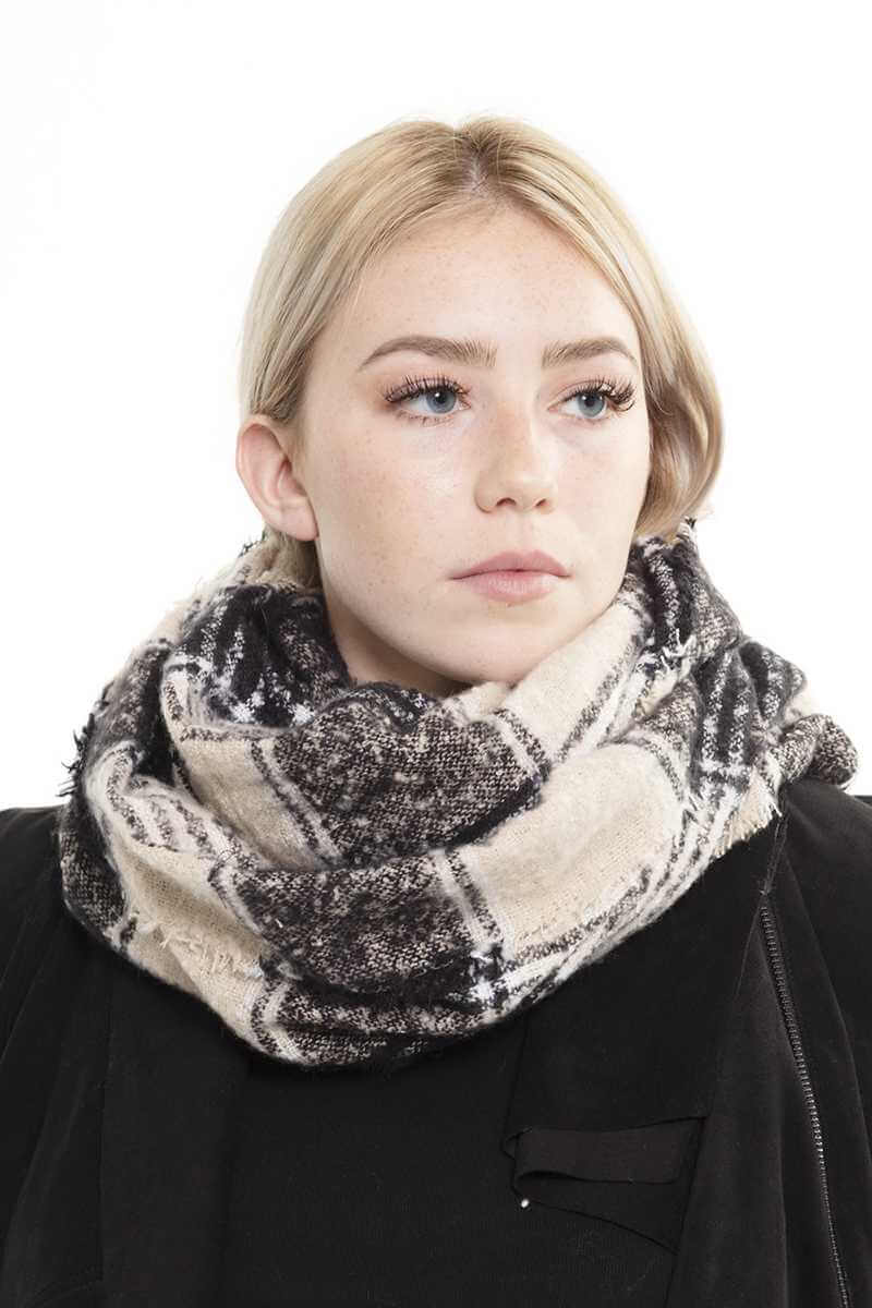 Multi Plaid Infinity Scarf - The Diva Goddess