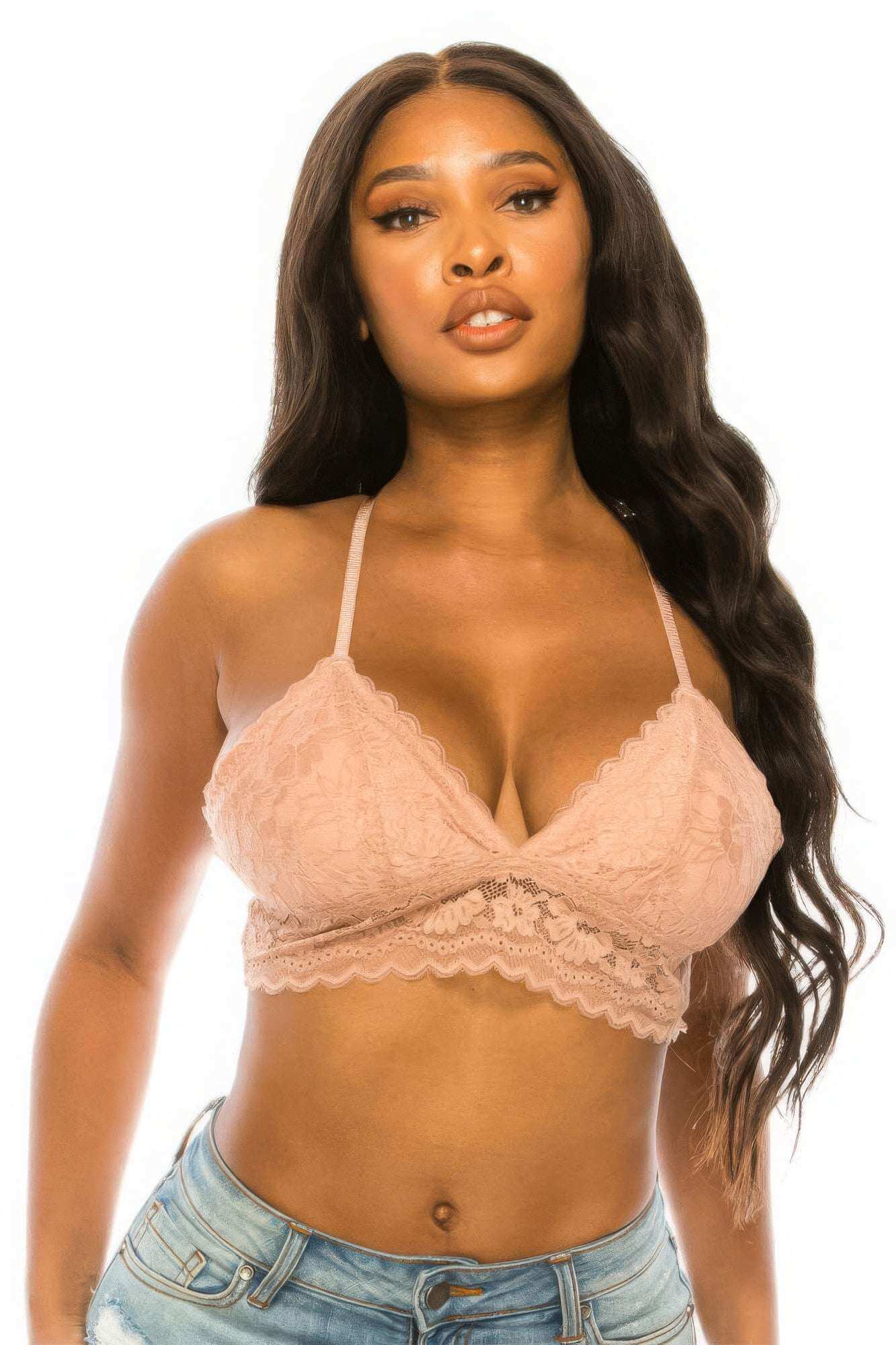 Non Removable Straps Lace Bralette - The Diva Goddess