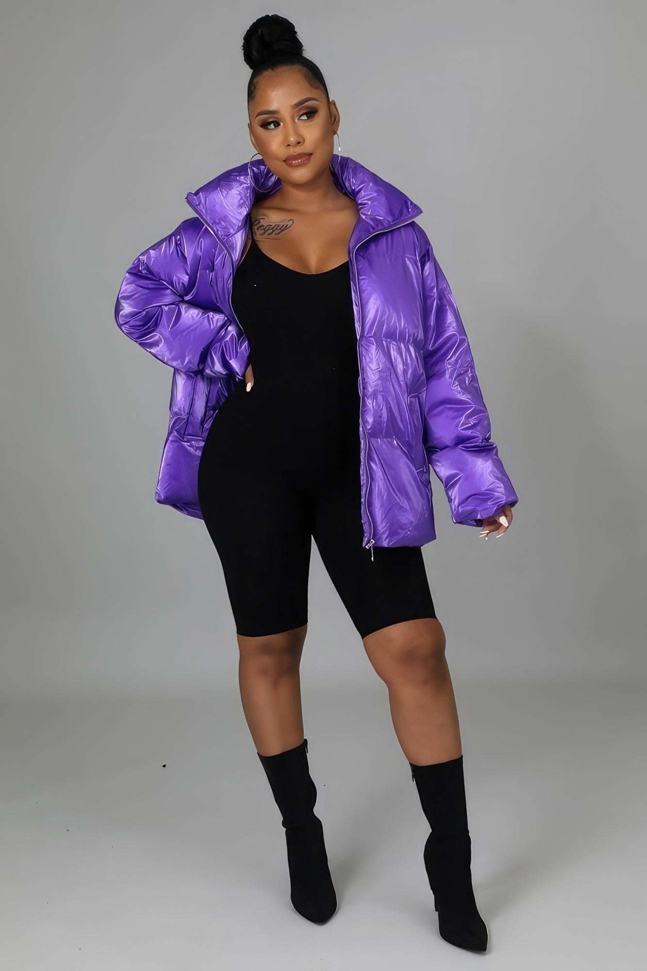 Non-stretch Bomber Jacket - The Diva Goddess