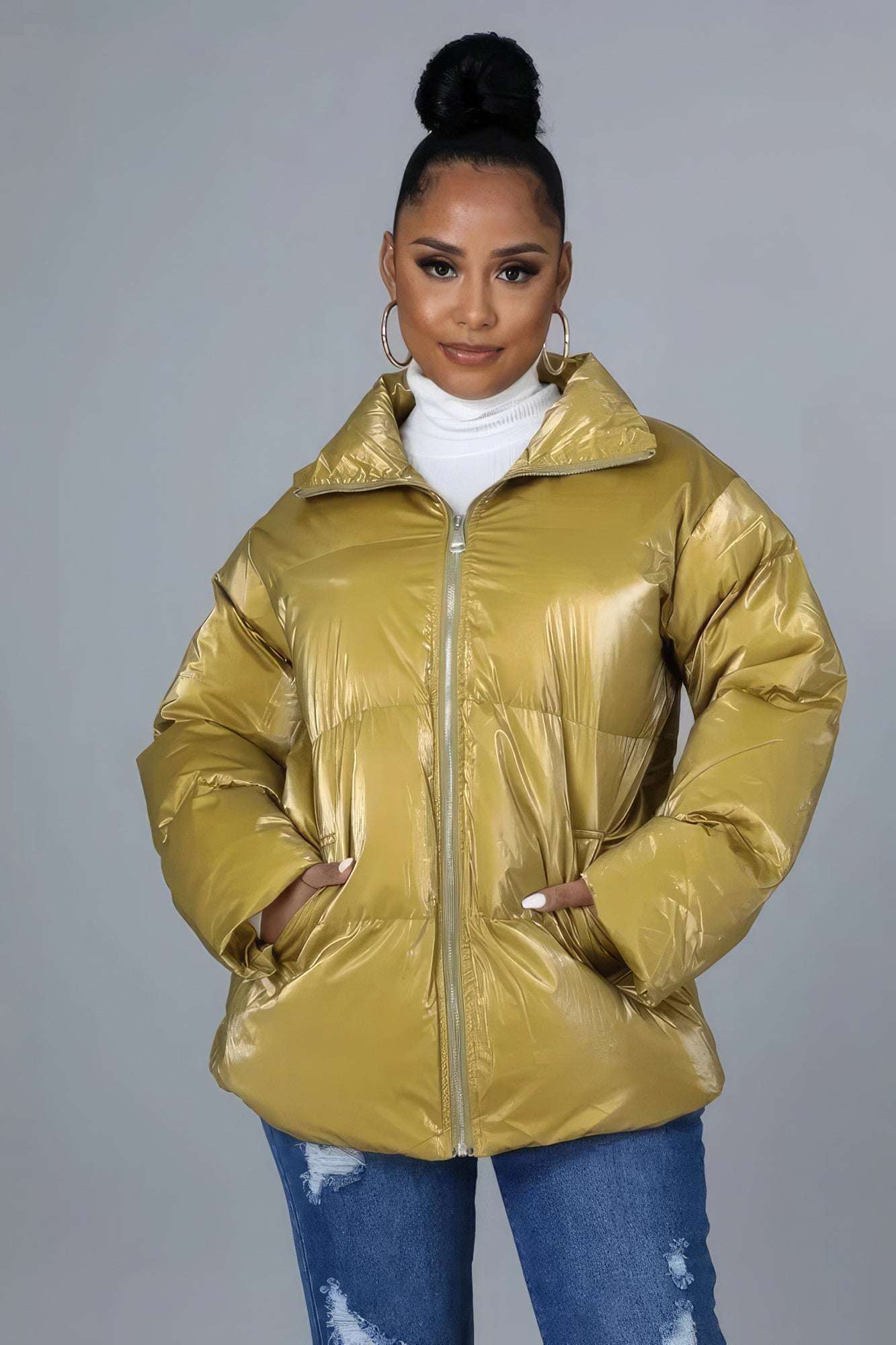 Non-stretch Bomber Jacket - The Diva Goddess