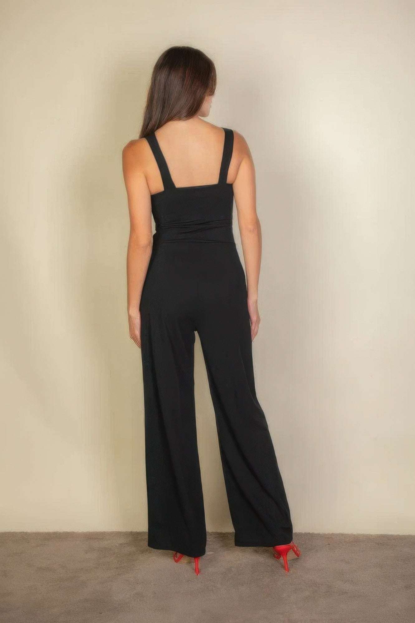 Notched neck cami jumpsuit - The Diva Goddess