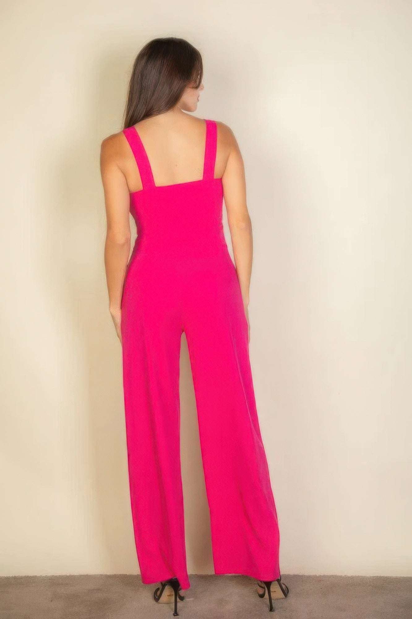 Notched neck cami jumpsuit - The Diva Goddess