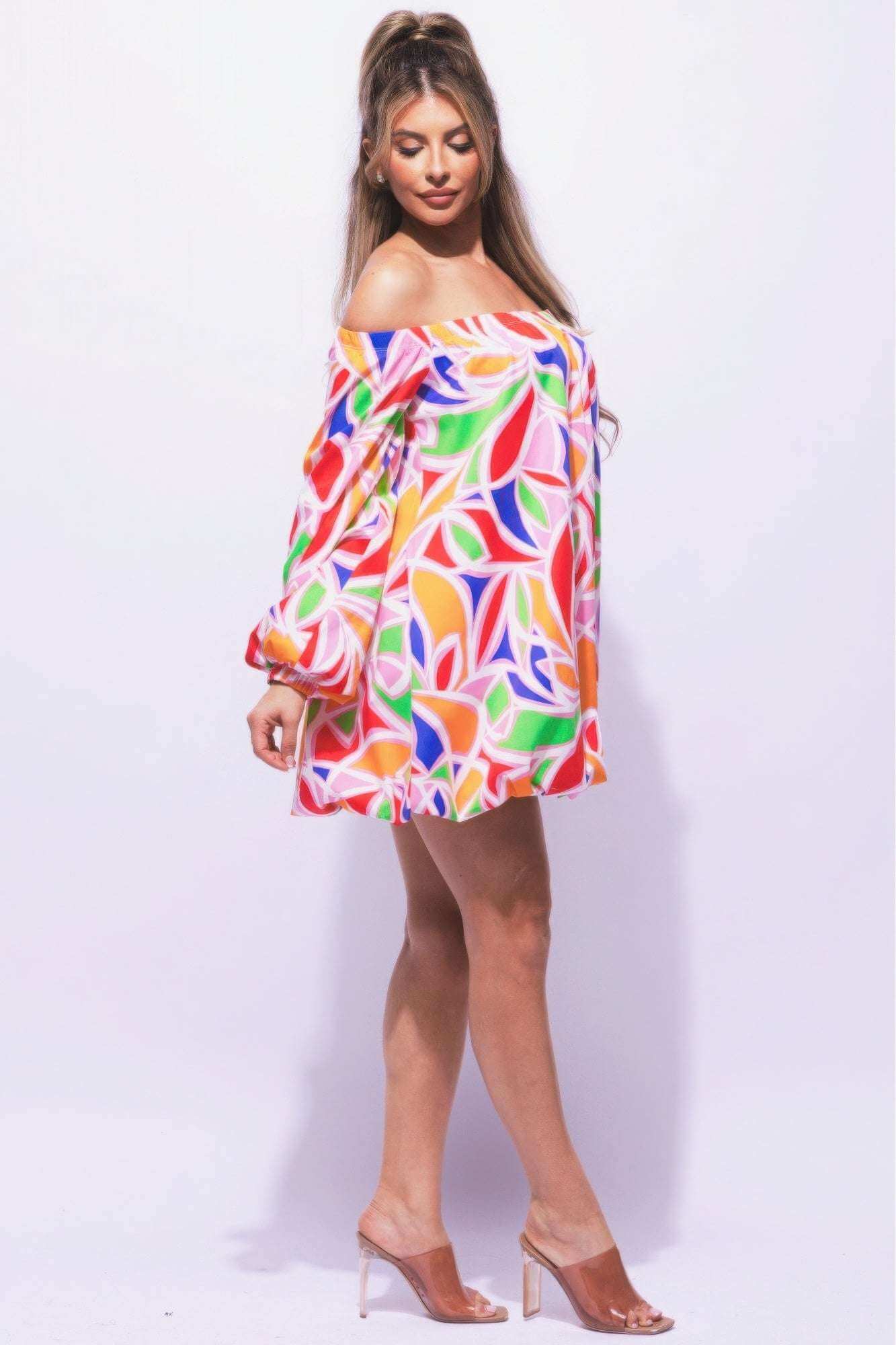 Off Shoulder Bubble Dress - The Diva Goddess