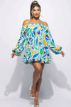 Off Shoulder Bubble Dress - The Diva Goddess