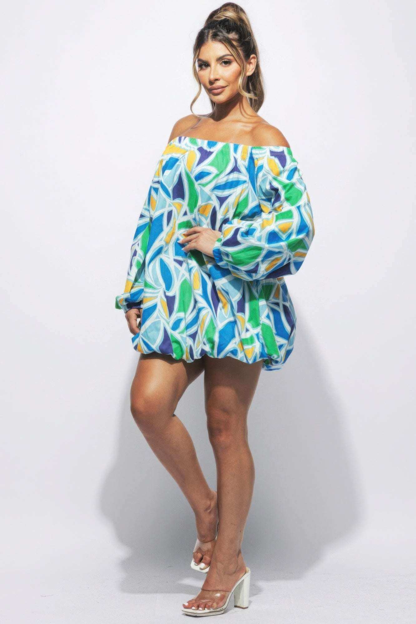 Off Shoulder Bubble Dress - The Diva Goddess