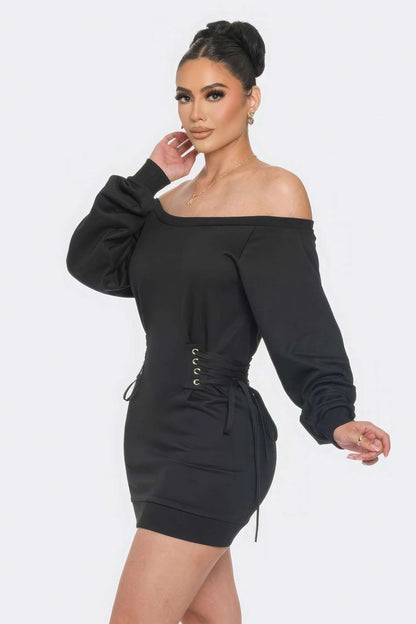 Off Shoulder Mini Dress - The Diva Goddess