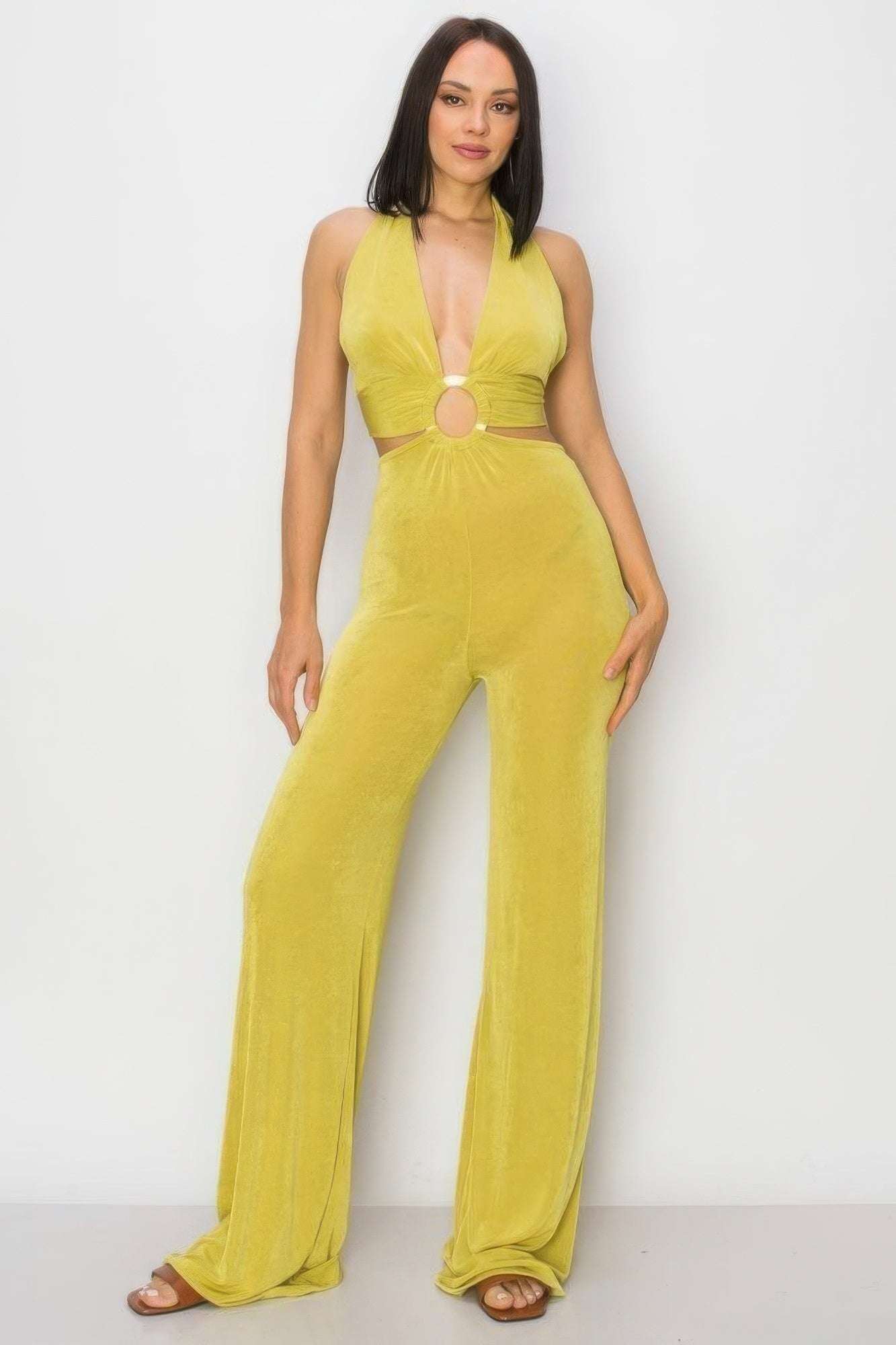 Olid Slinky Wide Legs Jumpsuit - The Diva Goddess