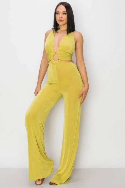 Olid Slinky Wide Legs Jumpsuit - The Diva Goddess