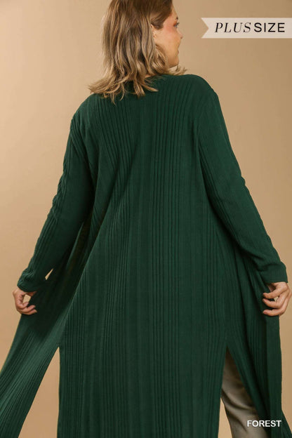 Open Front Long Body Cardigan - The Diva Goddess