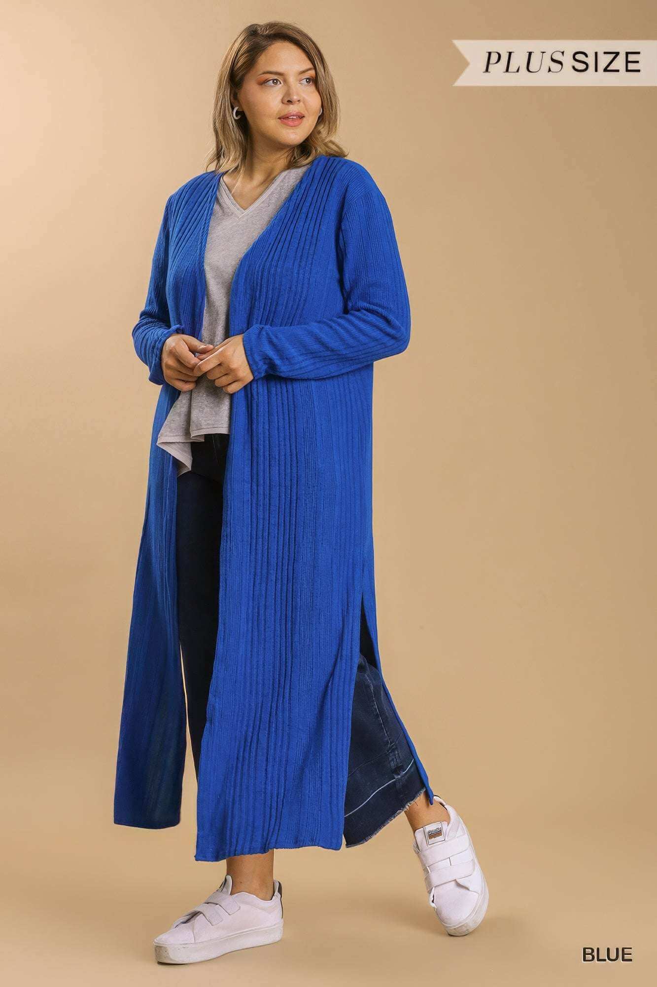 Open Front Long Body Cardigan - The Diva Goddess