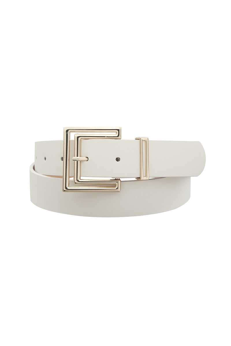 Outline Cutout Square Buckle Belt - The Diva Goddess