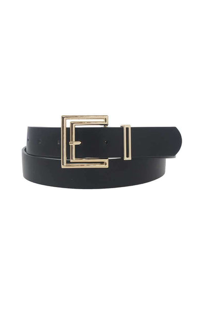 Outline Cutout Square Buckle Belt - The Diva Goddess