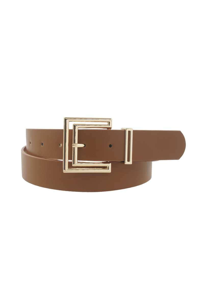 Outline Cutout Square Buckle Belt - The Diva Goddess