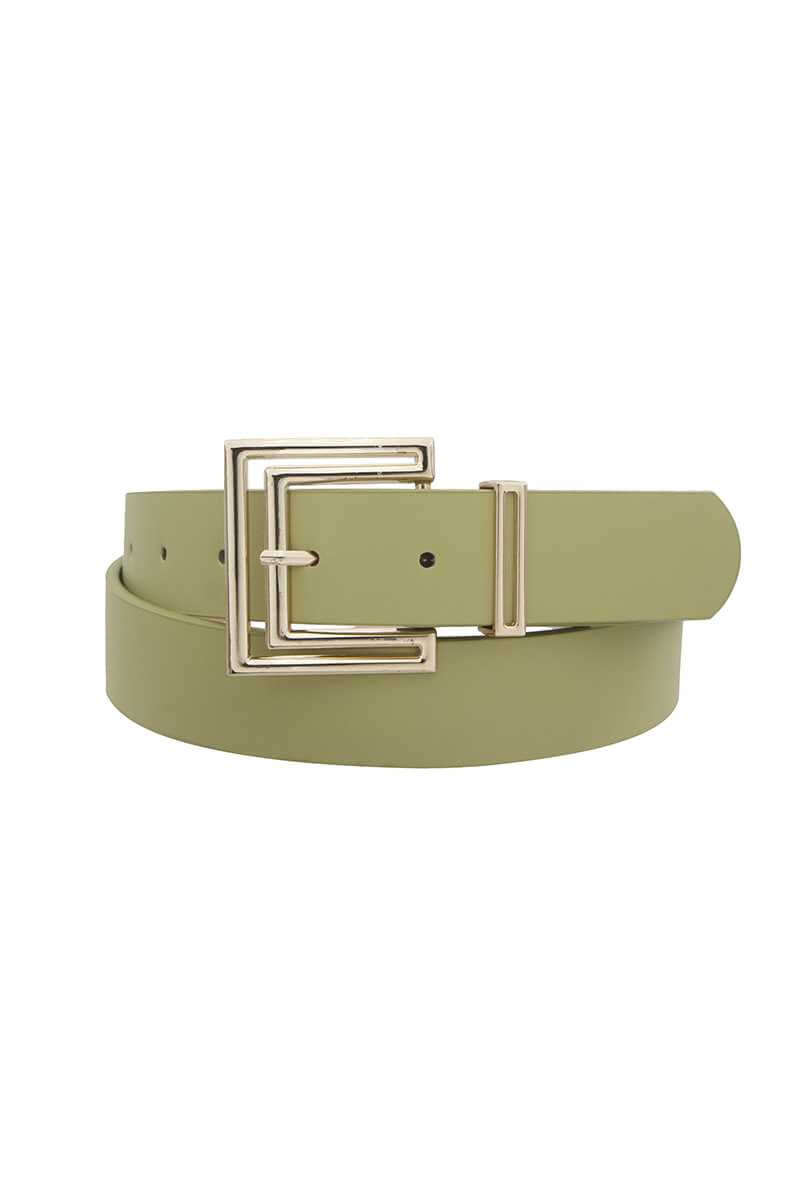 Outline Cutout Square Buckle Belt - The Diva Goddess