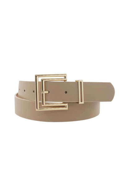 Outline Cutout Square Buckle Belt - The Diva Goddess