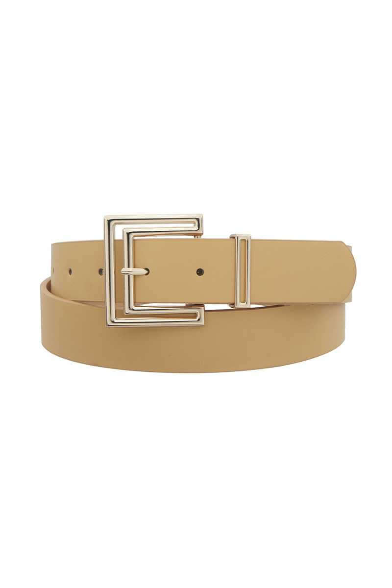 Outline Cutout Square Buckle Belt - The Diva Goddess