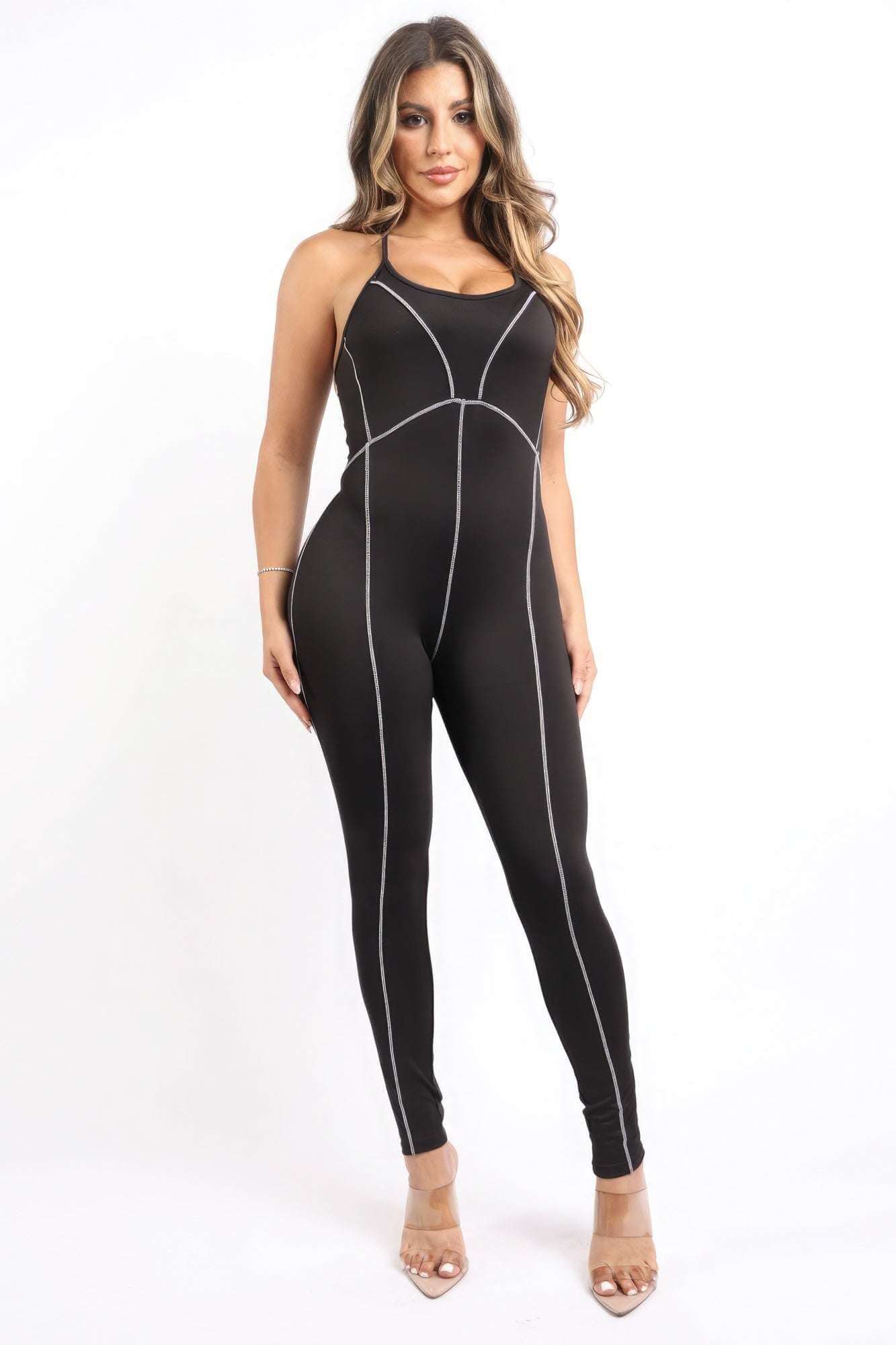 Overlock Line Jumpsuit - The Diva Goddess