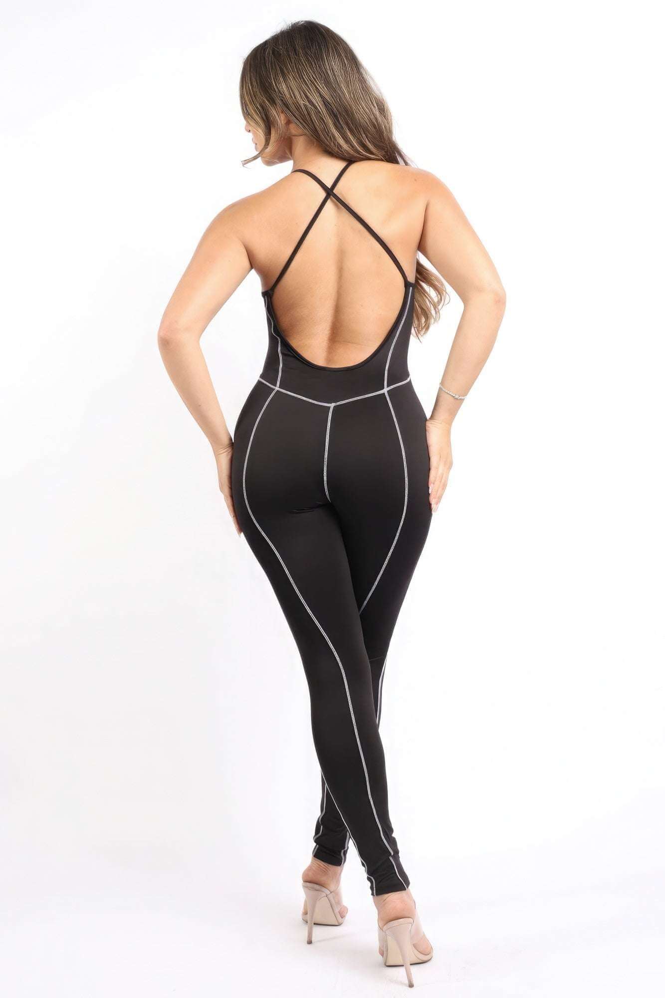 Overlock Line Jumpsuit - The Diva Goddess