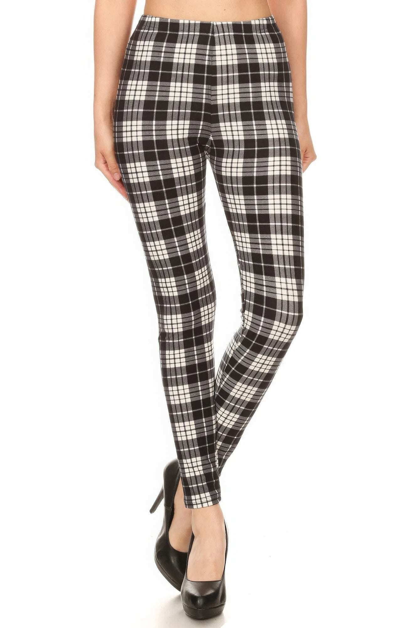 Plaid leggings - The Diva Goddess