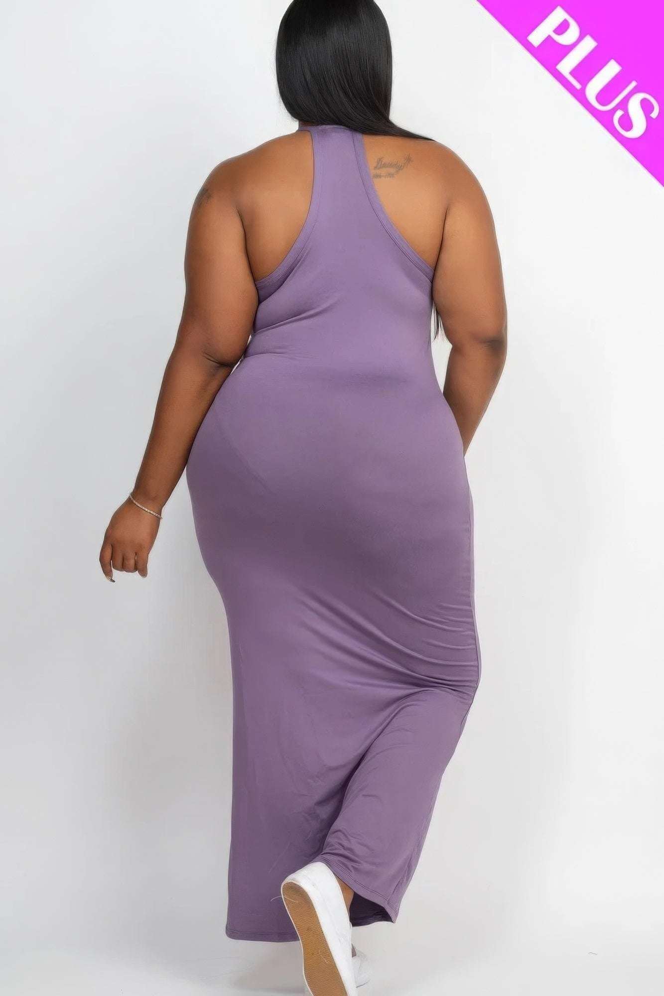 Plus Racer Back Maxi Dress - The Diva Goddess