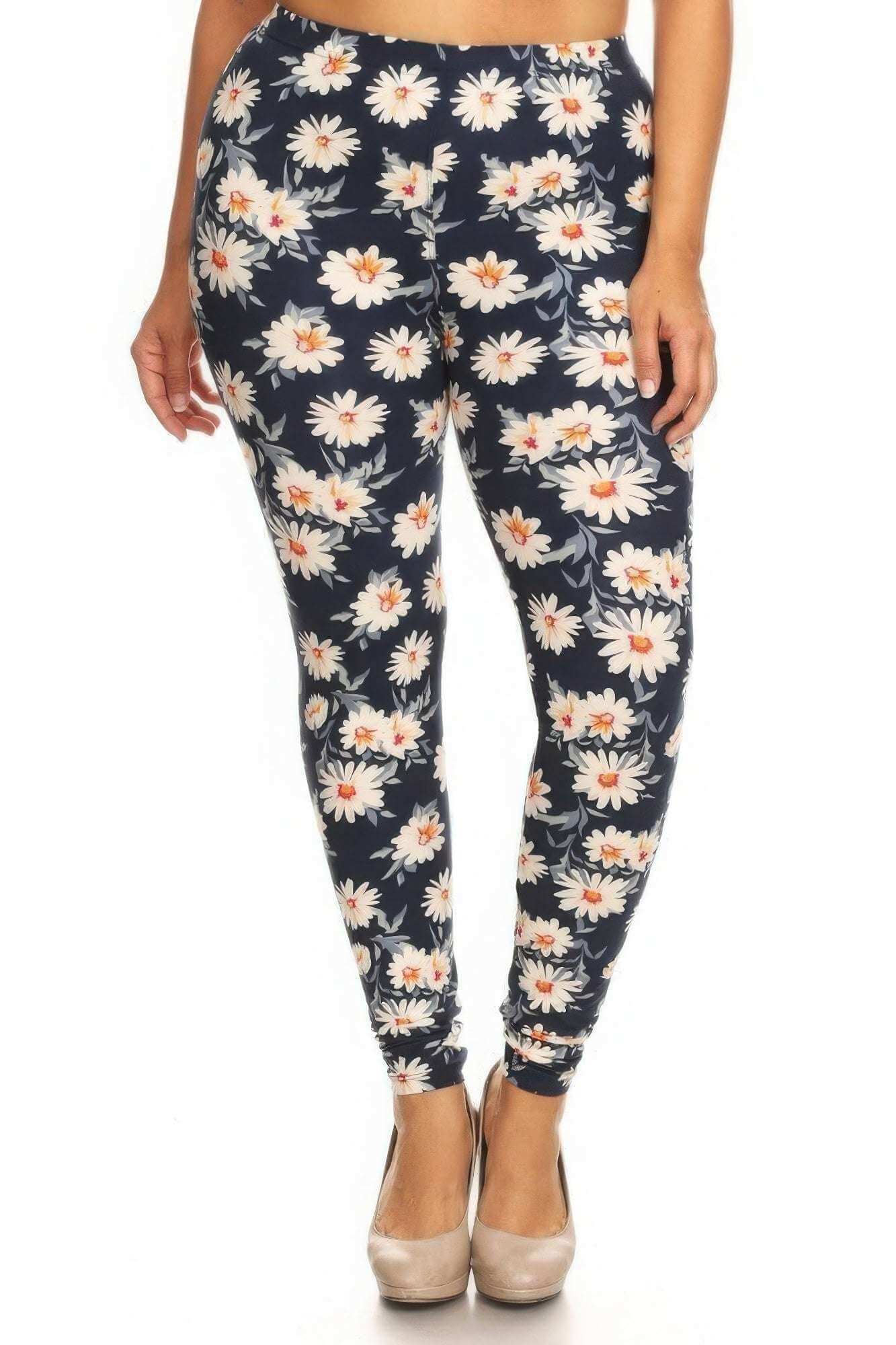 Plus Size Buttery Soft Print Leggings - The Diva Goddess