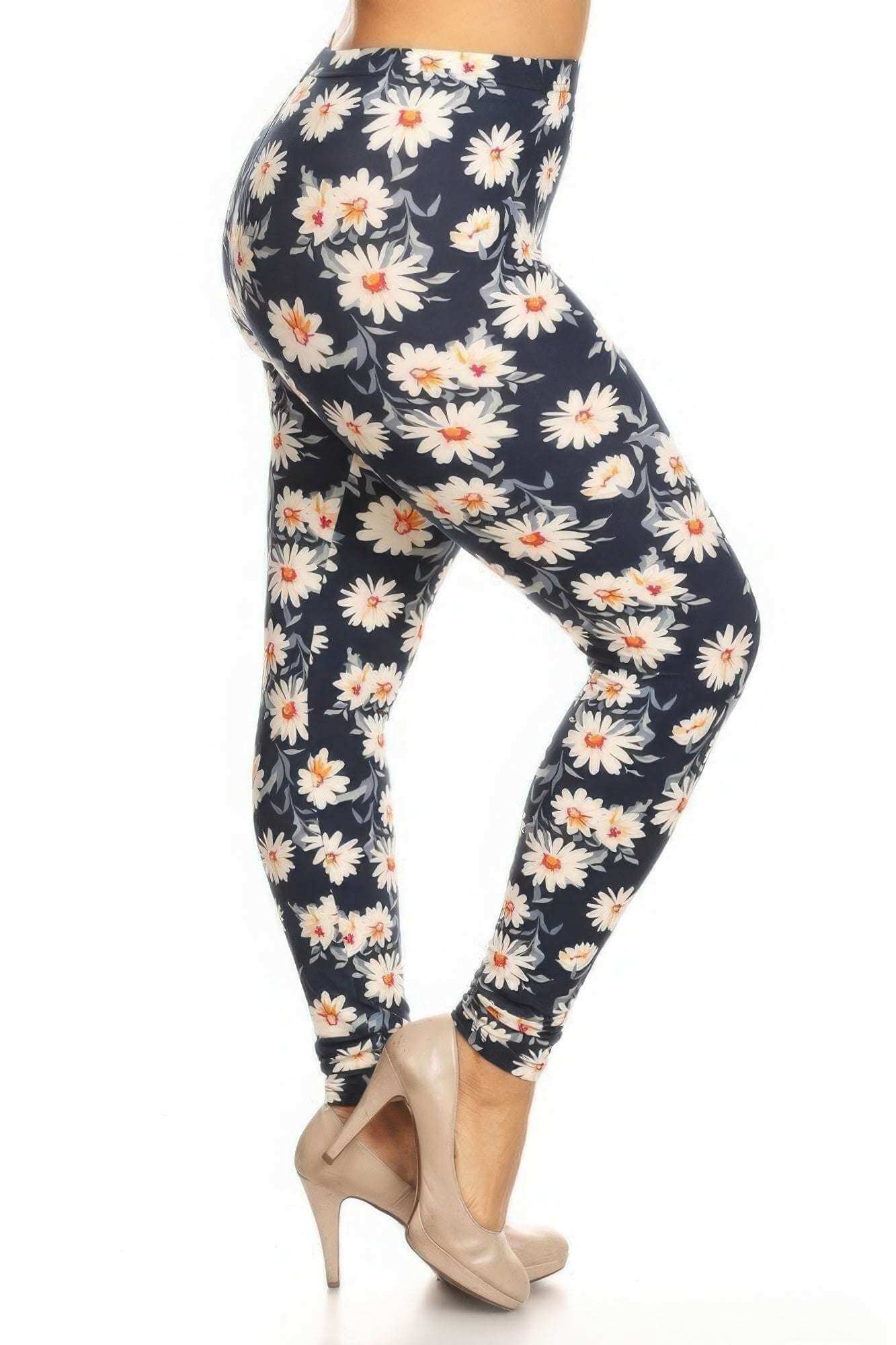 Plus Size Buttery Soft Print Leggings - The Diva Goddess