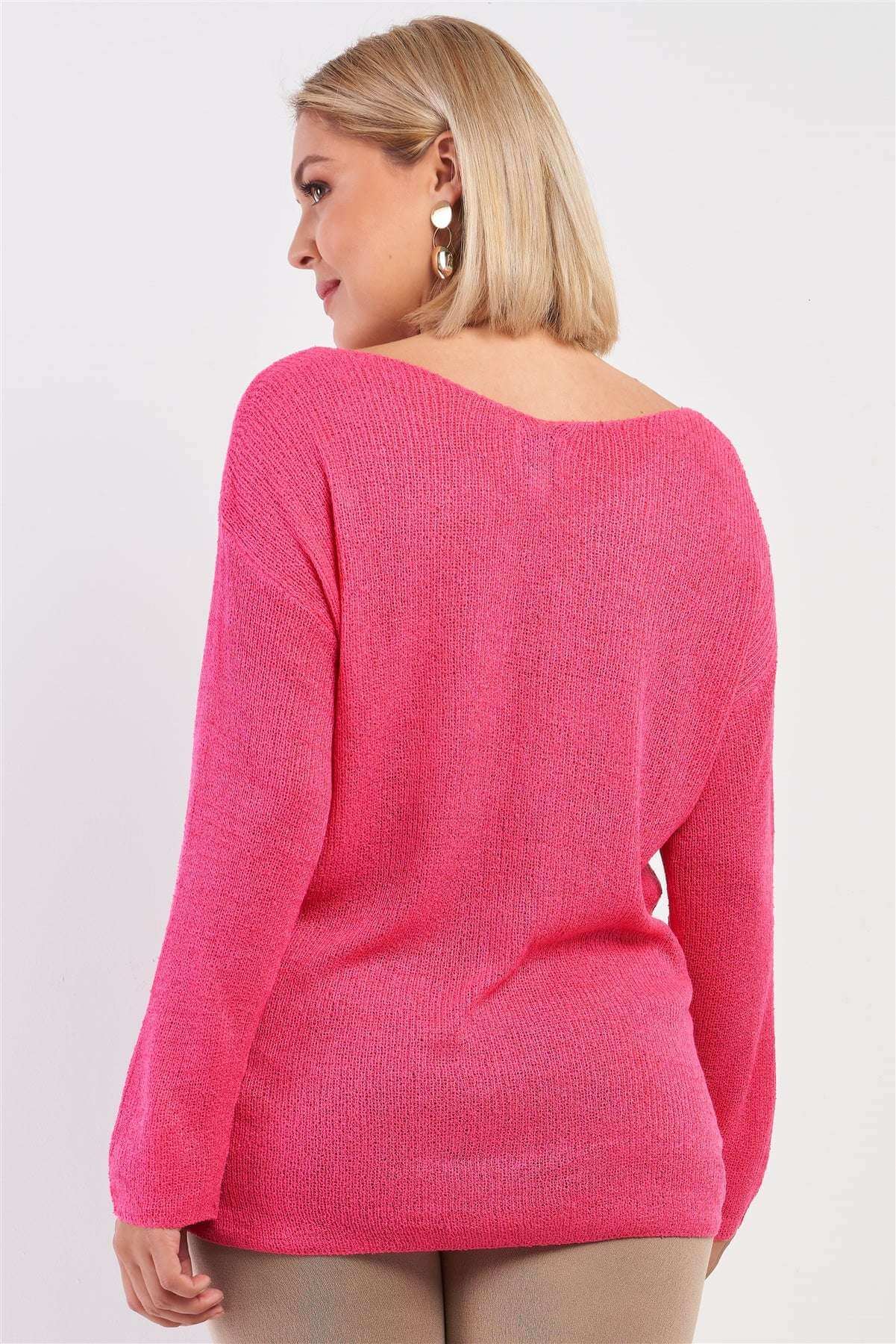 Plus "free As A Bird" Logo Knit Sweater - The Diva Goddess