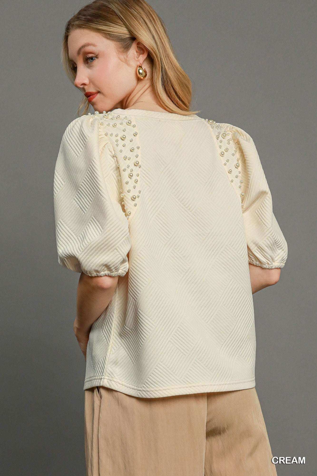 Puff Sleeve Knit Top - The Diva Goddess