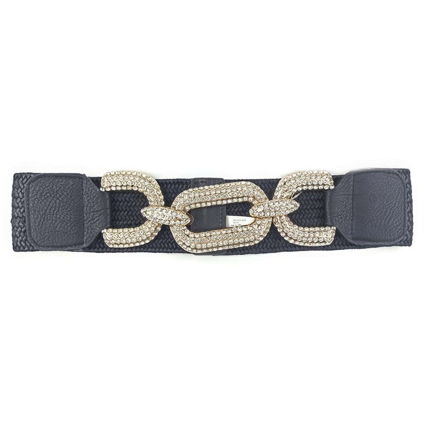 Rhinestone Buckle Elastic Belt - The Diva Goddess