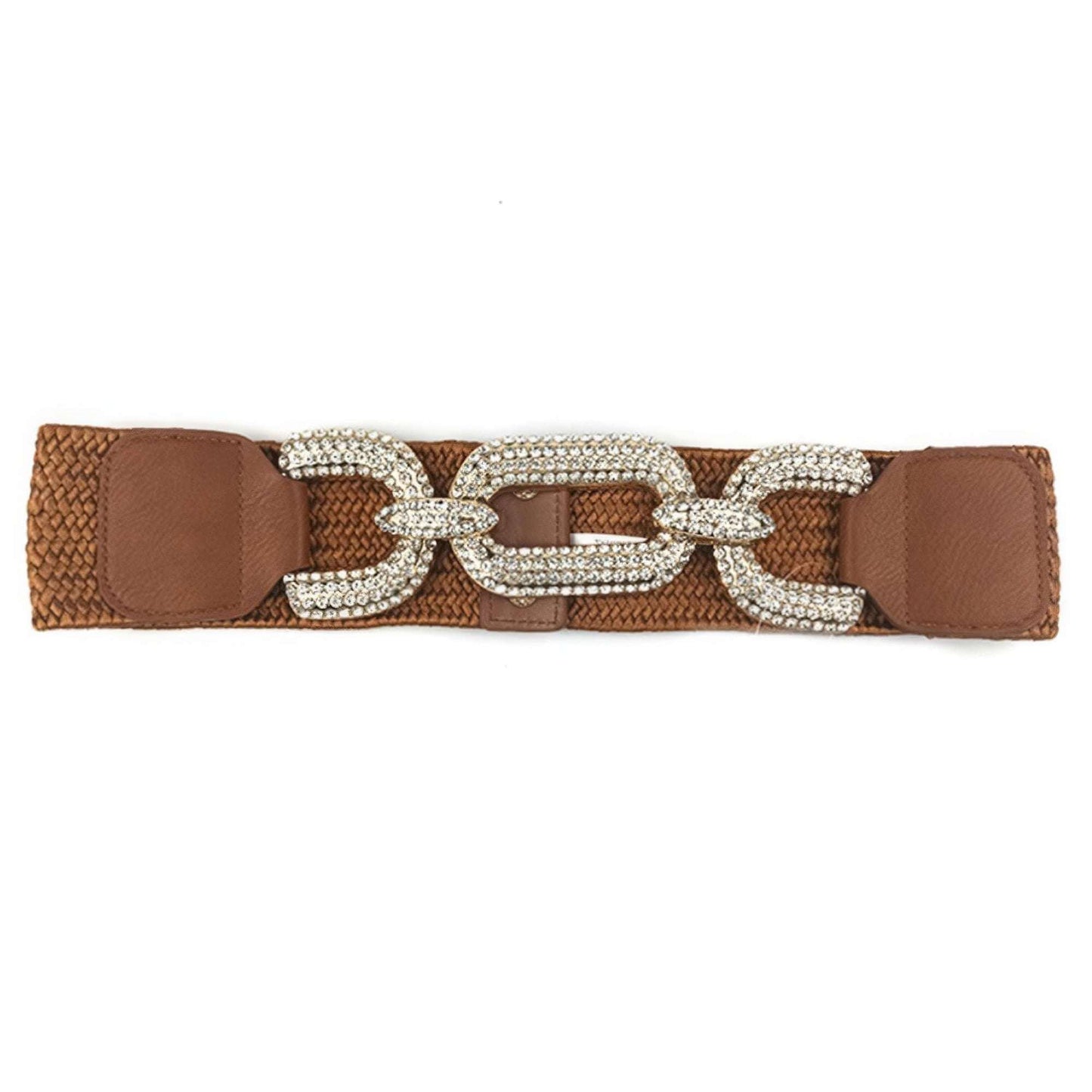 Rhinestone Buckle Elastic Belt - The Diva Goddess