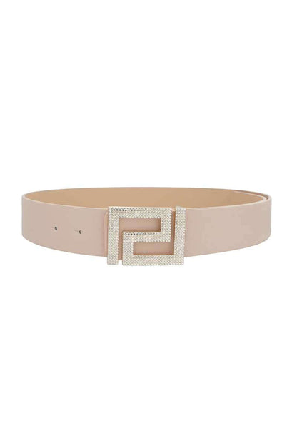 Rhinestone Pave Geo Shape Belt - The Diva Goddess