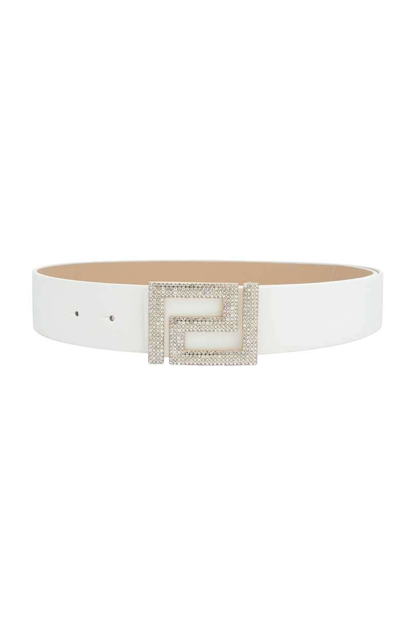 Rhinestone Pave Geo Shape Belt - The Diva Goddess