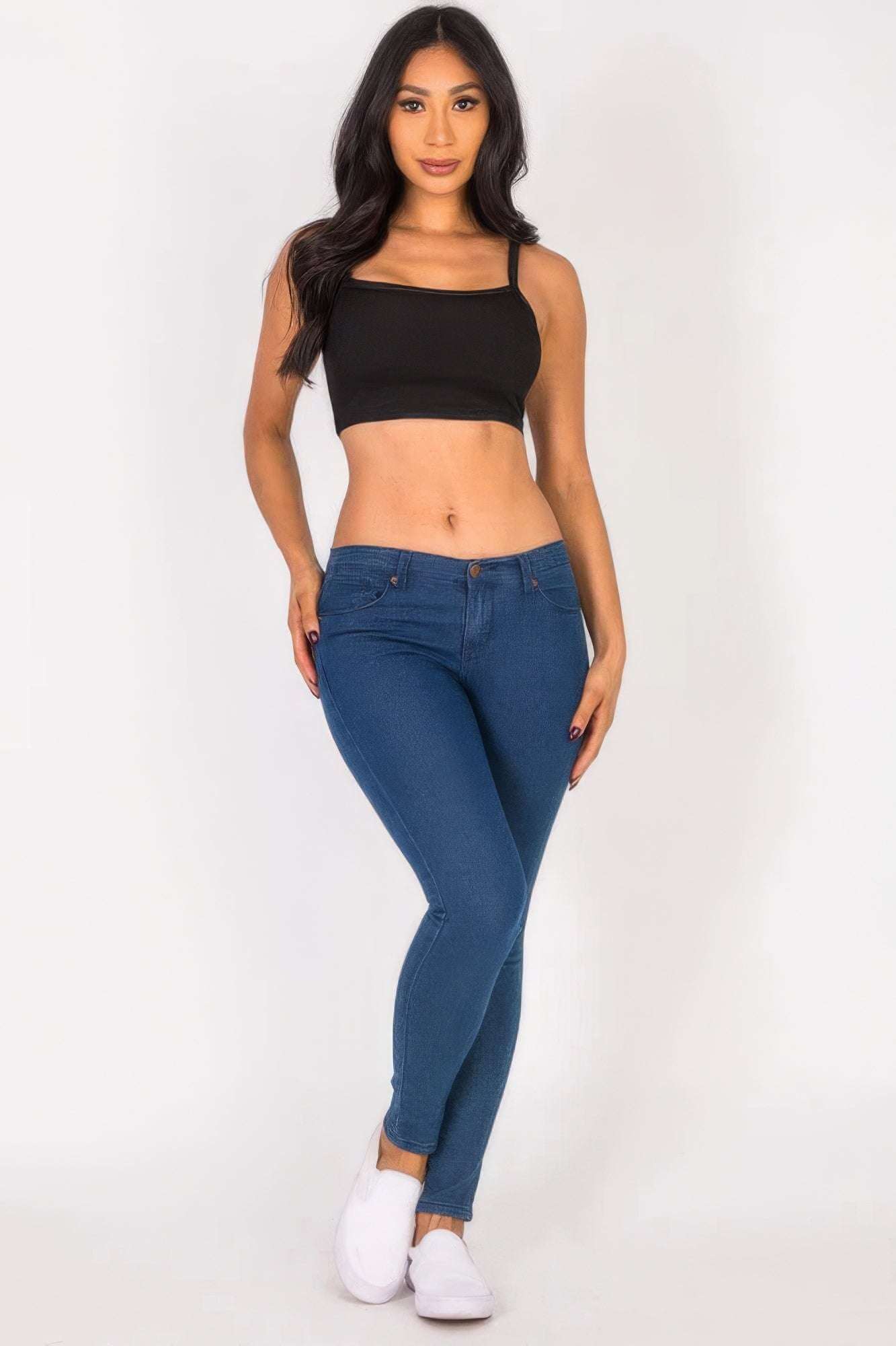 Ribbed Knit Cami Crop Top - The Diva Goddess