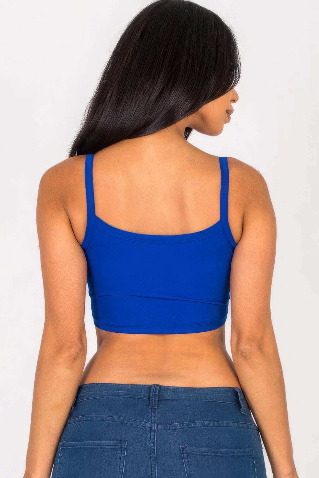 Ribbed Knit Cami Crop Top - The Diva Goddess