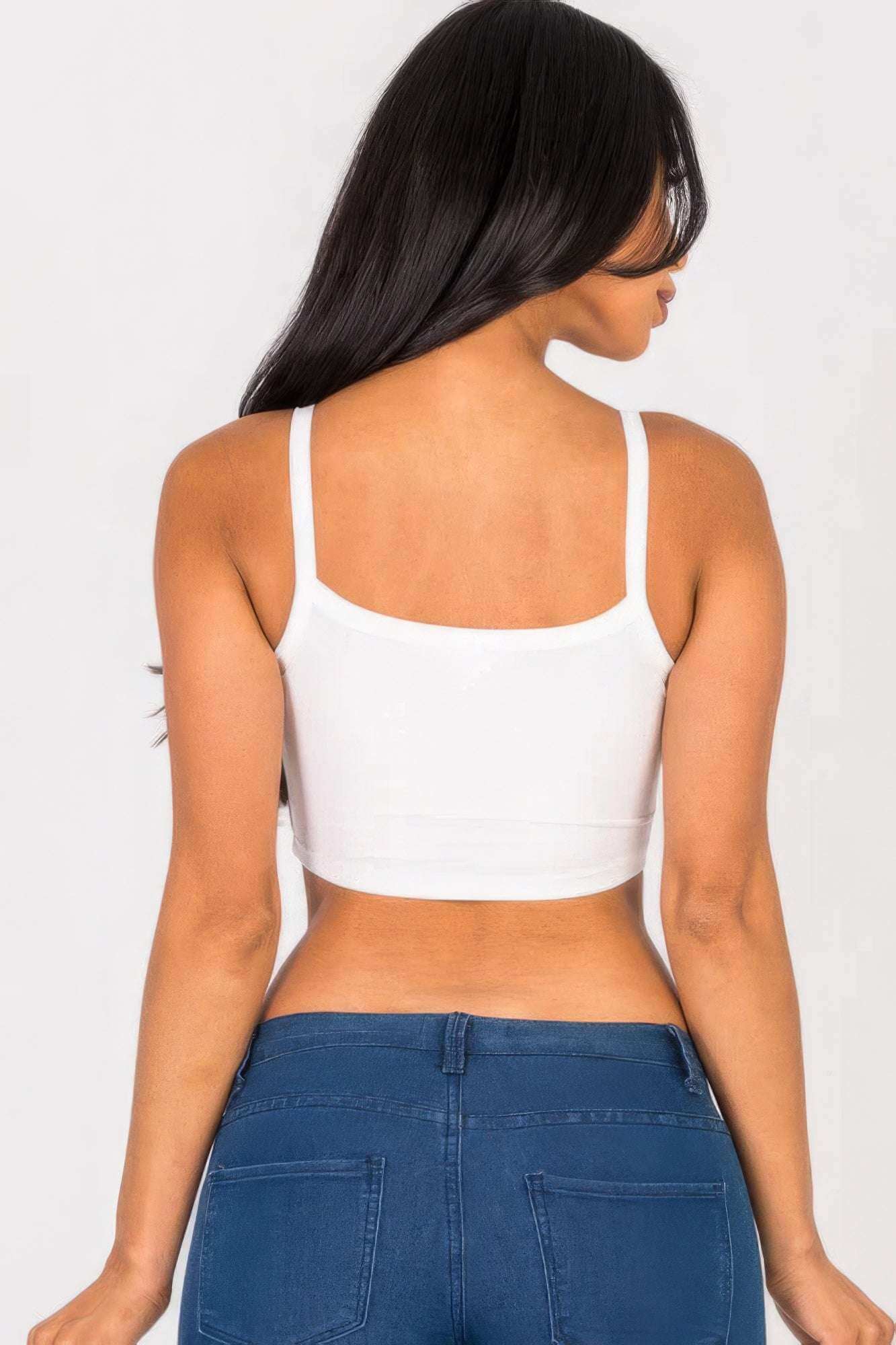 Ribbed Knit Cami Crop Top - The Diva Goddess