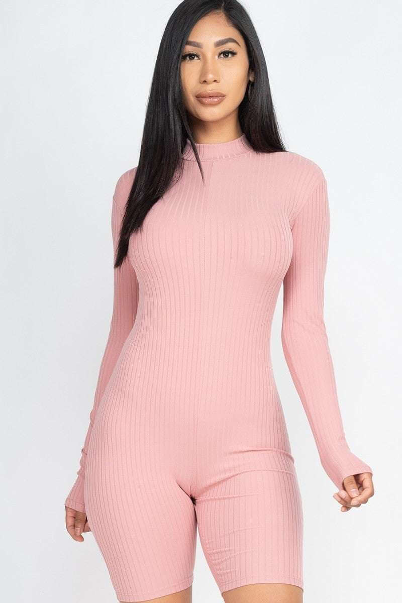 Ribbed Knit Romper - The Diva Goddess